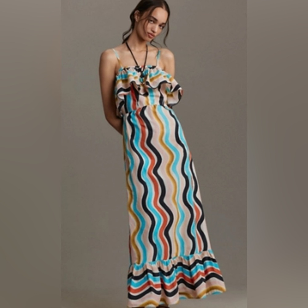 FARM Rio Sleeveless Ruffle Maxi